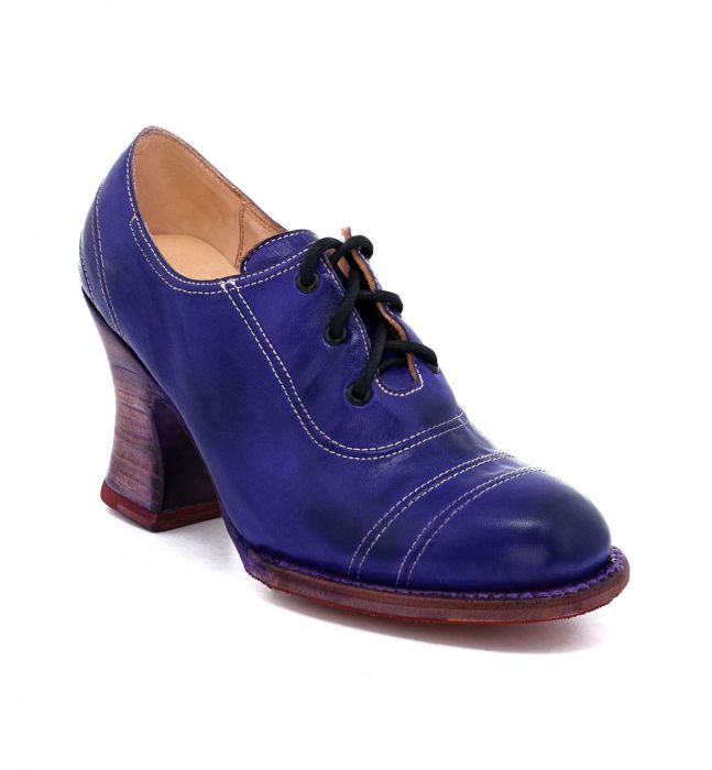 (image for) Nanny Lace Up Purple Poison Leather Shoe Victorian Style